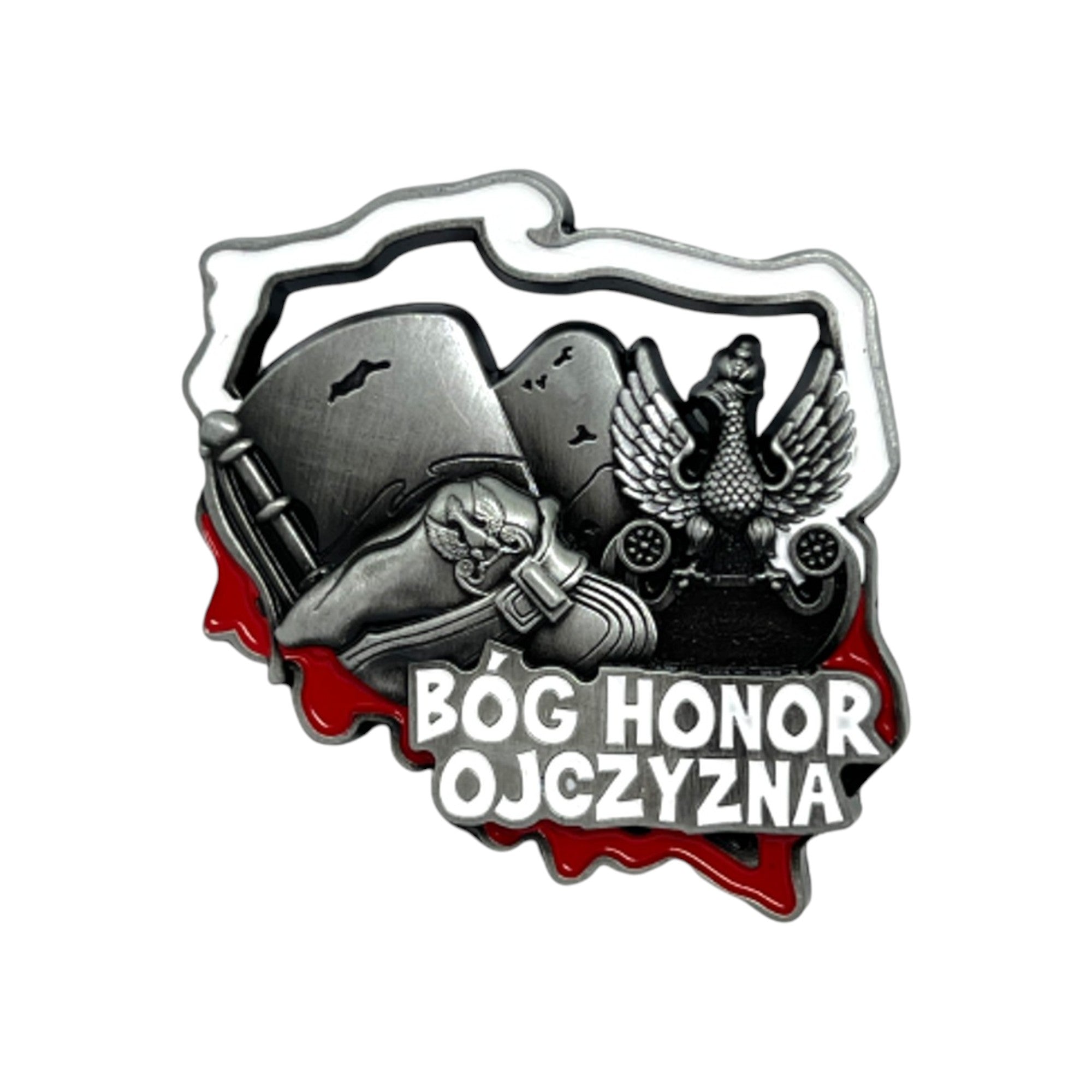 Poland's Contours & Bog Honor Ojczyzna Metal Magnet