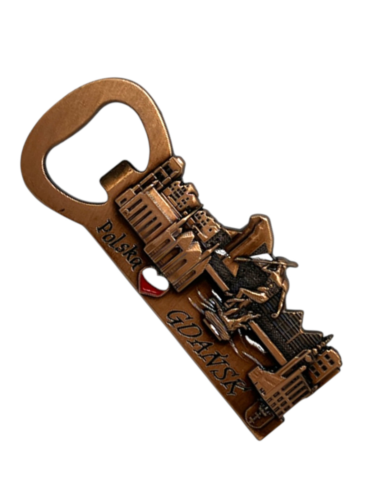 Gdansk Poland Metal Beer Bottle Opener Magnet