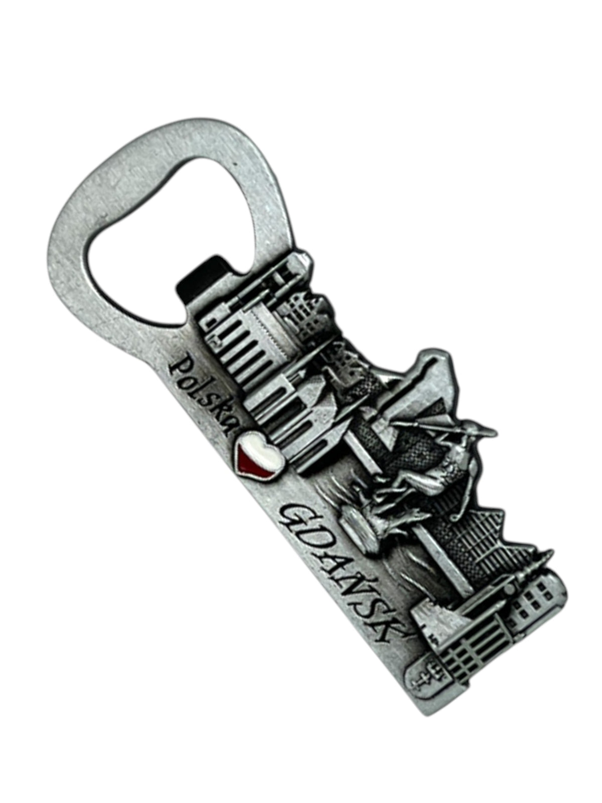 Gdansk Poland Metal Beer Bottle Opener Magnet
