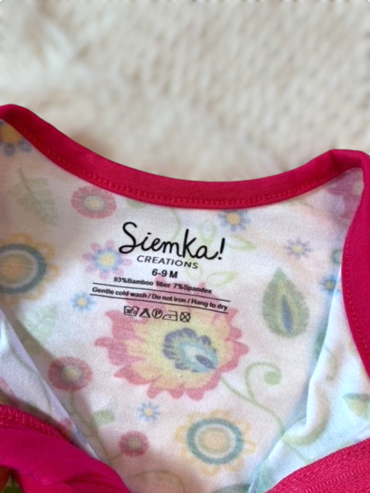 Polish Folk Art Floral Long Sleeve Dual Zipper Baby Rompers