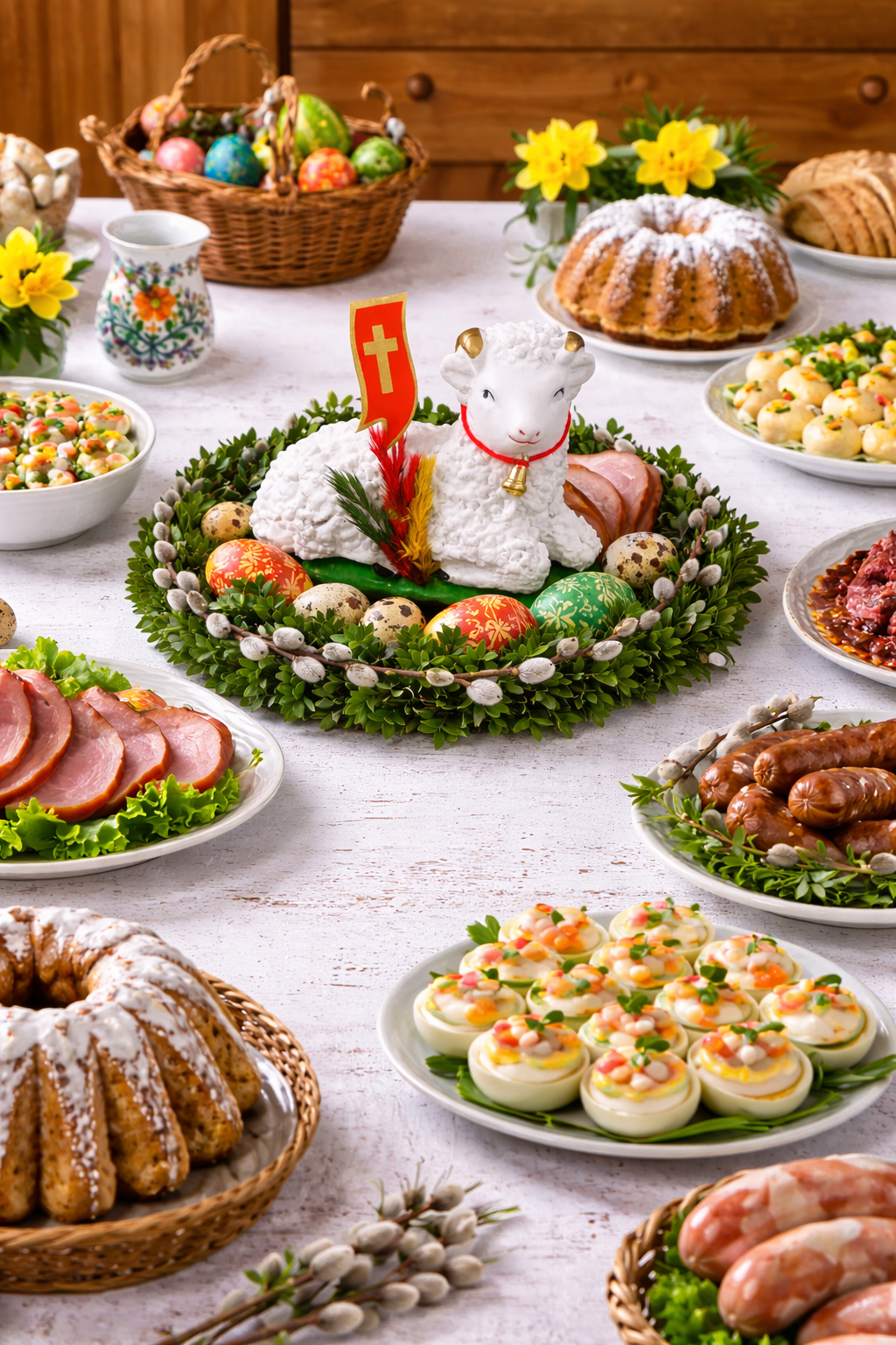 Polish Traditional Easter Lamb (Baranek Wielkanocny) 4" x 3"