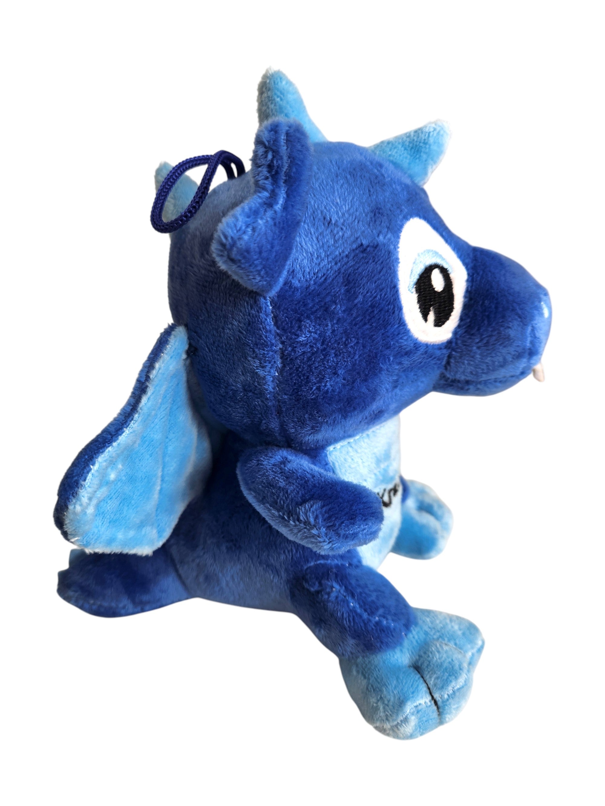 Small Poland Krakow Wawel Dragon Plush Toy, Blue 8"