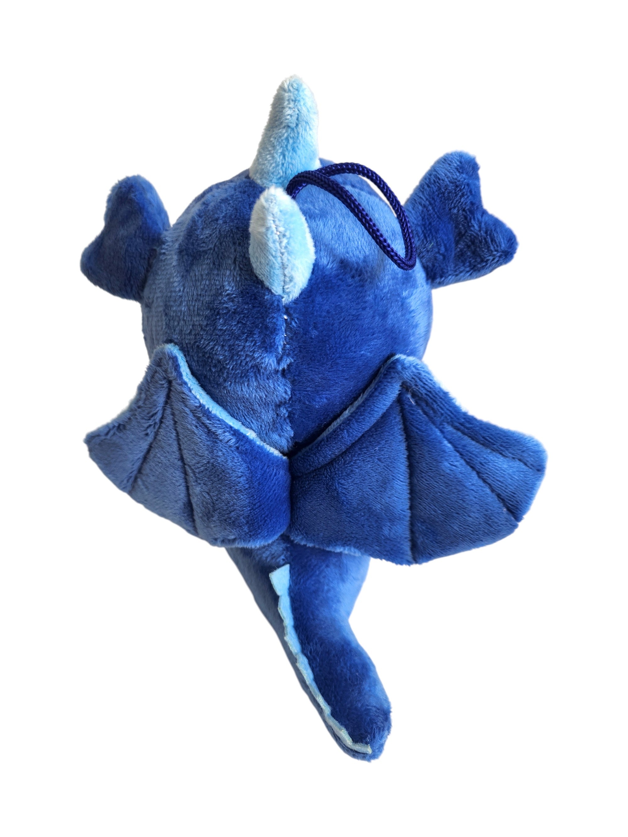 Small Poland Krakow Wawel Dragon Plush Toy, Blue 8"
