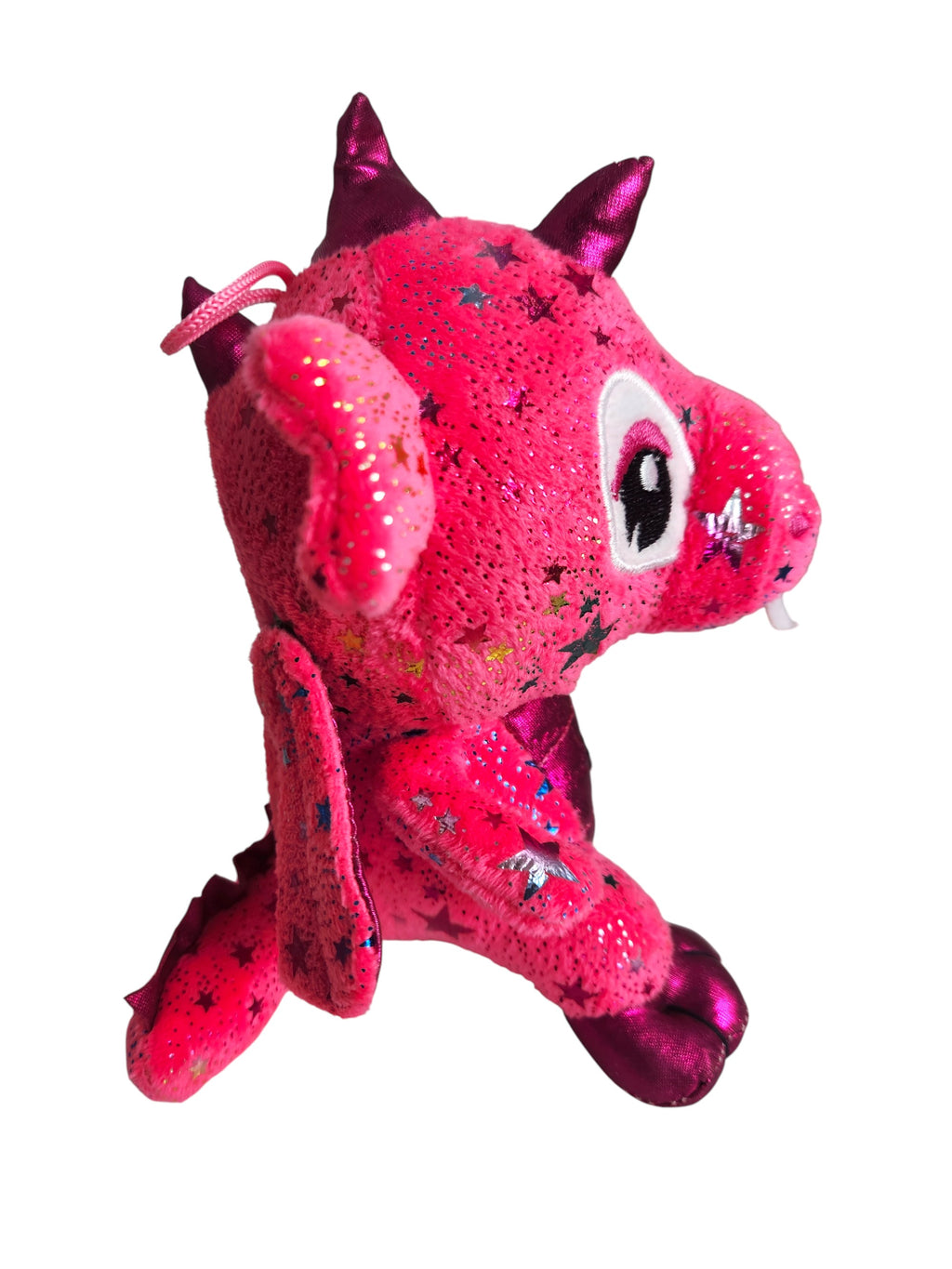 Small Poland Krakow Wawel Dragon Plush Toy, Pink 8"