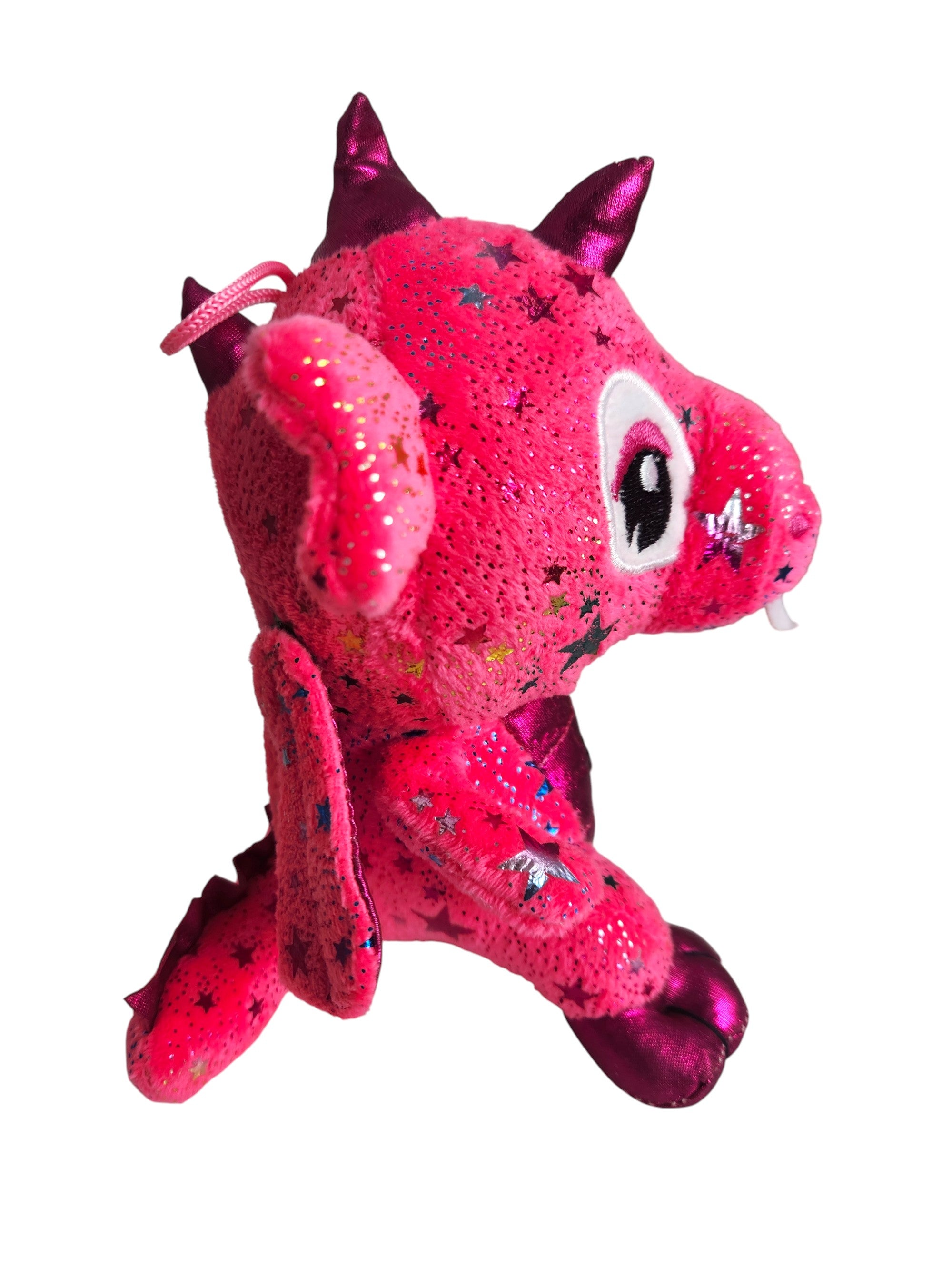Small Poland Krakow Wawel Dragon Plush Toy, Pink 8"