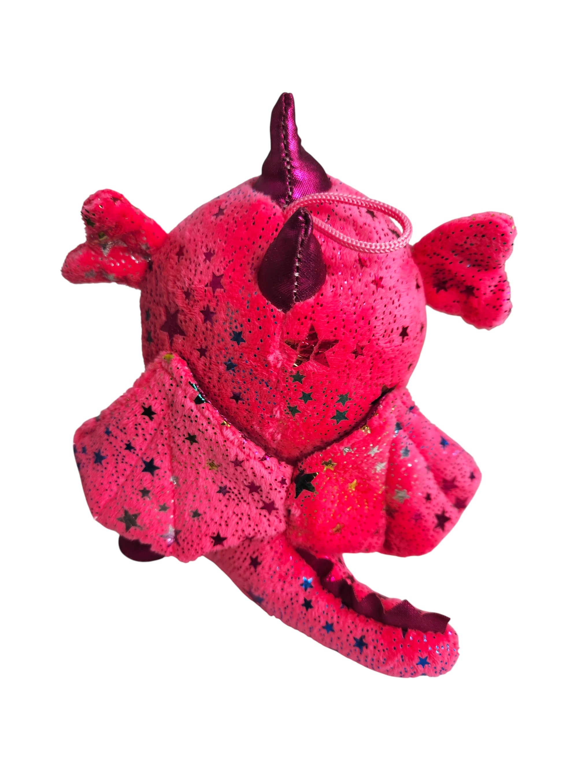 Small Poland Krakow Wawel Dragon Plush Toy, Pink 8"
