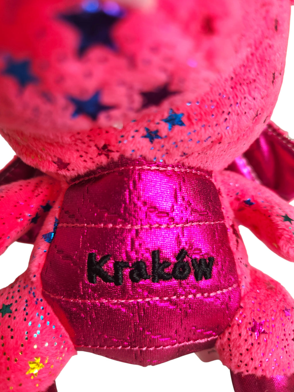 Small Poland Krakow Wawel Dragon Plush Toy, Pink 8"