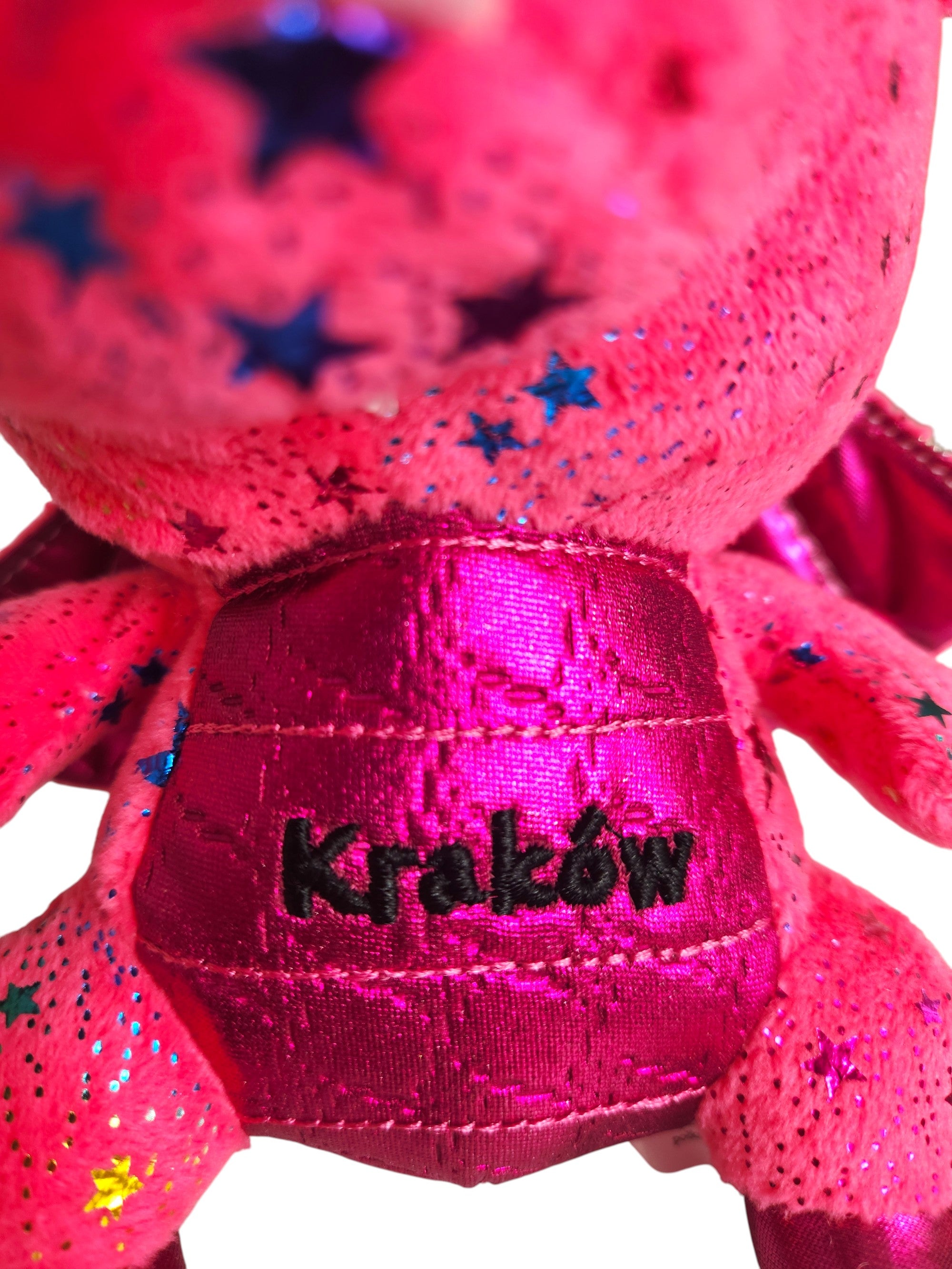 Small Poland Krakow Wawel Dragon Plush Toy, Pink 8"