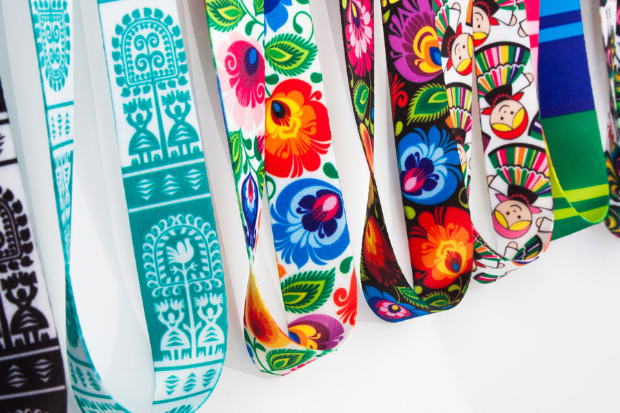 Polish Folk Art Neck Strap Lanyard (Lowiczanka)