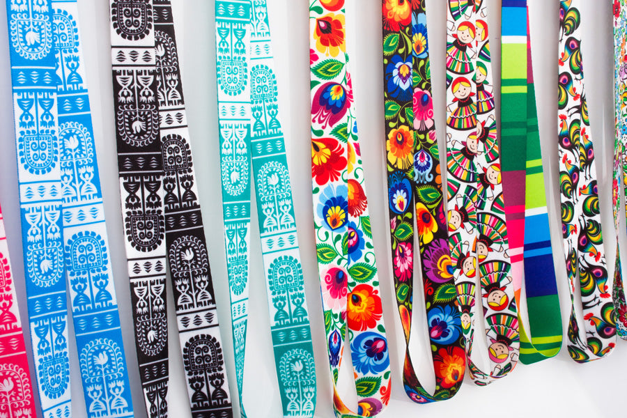 Polish Folk Art Neck Strap Lanyard (Roosters)