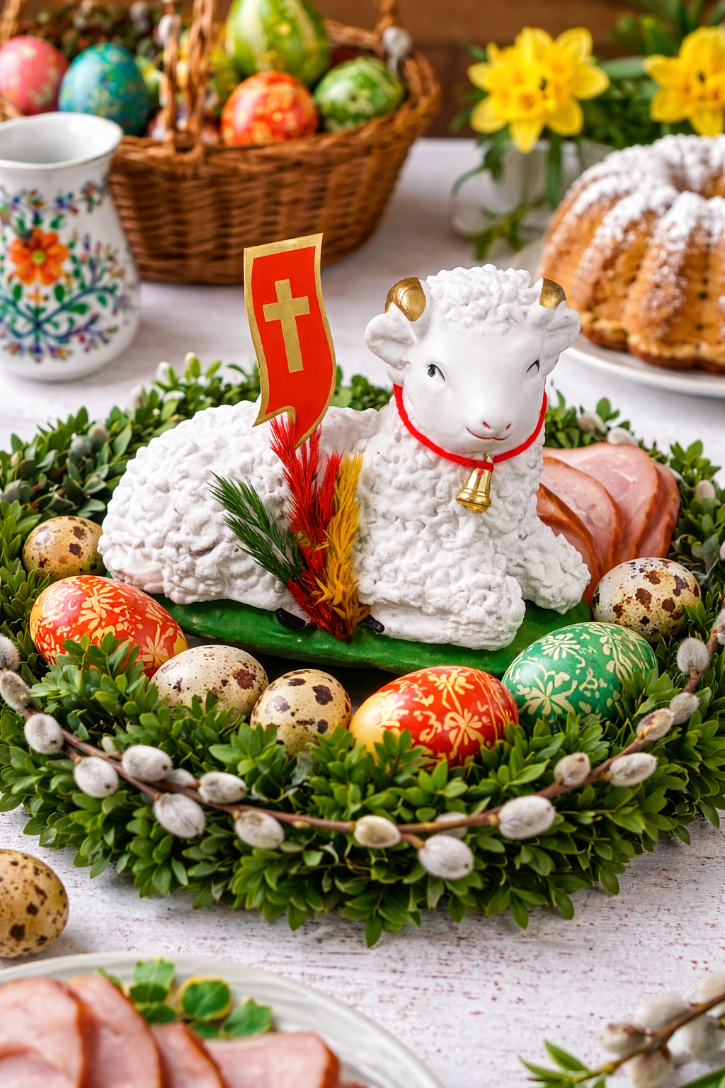 Polish Traditional Easter Lamb (Baranek Wielkanocny) 4" x 3"