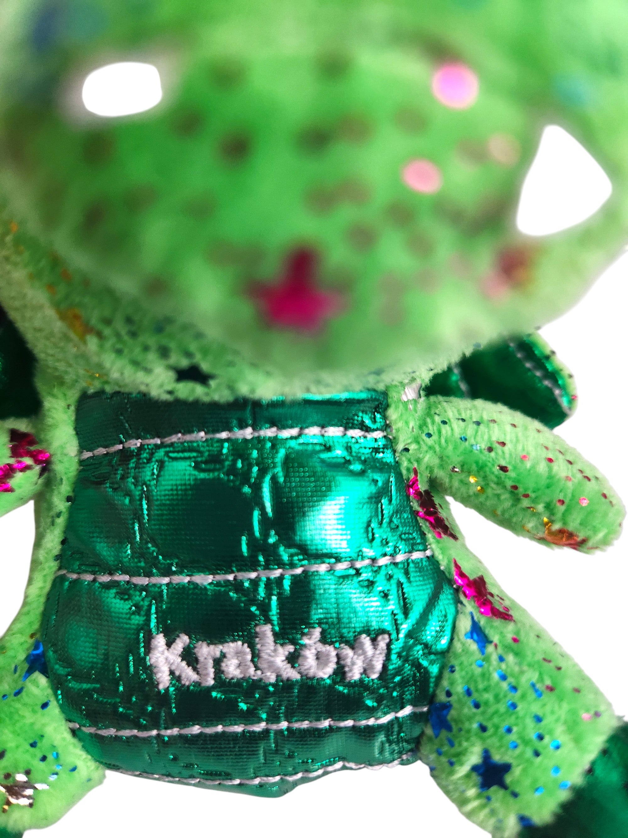 Mini Poland Krakow Wawel Dragon Plush Toy, Green 5"