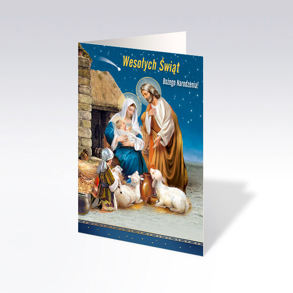 Religious Polish Christmas Greeting Cards, Set of 6