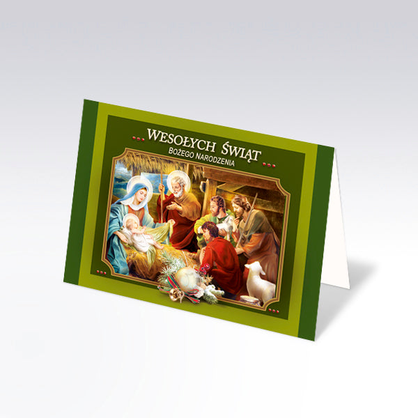 Religious Polish Christmas Greeting Cards, Set of 6
