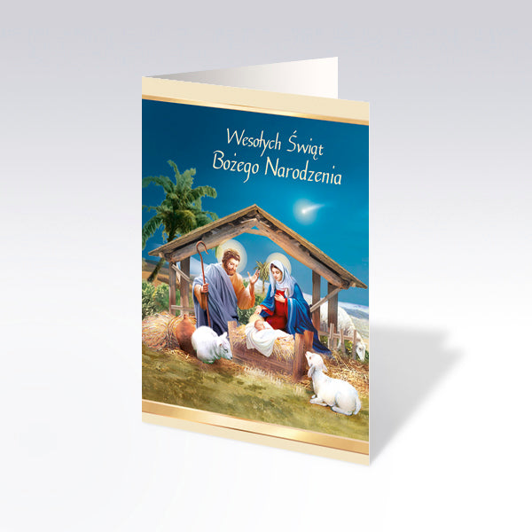 Religious Polish Christmas Greeting Cards, Set of 6
