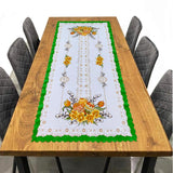 Polish Traditional Easter Eggs with Pussy Willows Table Runner 39"x20"
