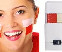 Polska Poland White and Red Flag Face Paint Stick
