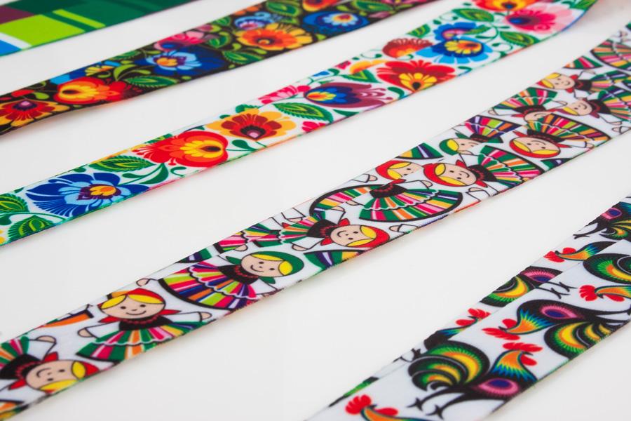 Polish Folk Art Neck Strap Lanyard (Lowiczanka)
