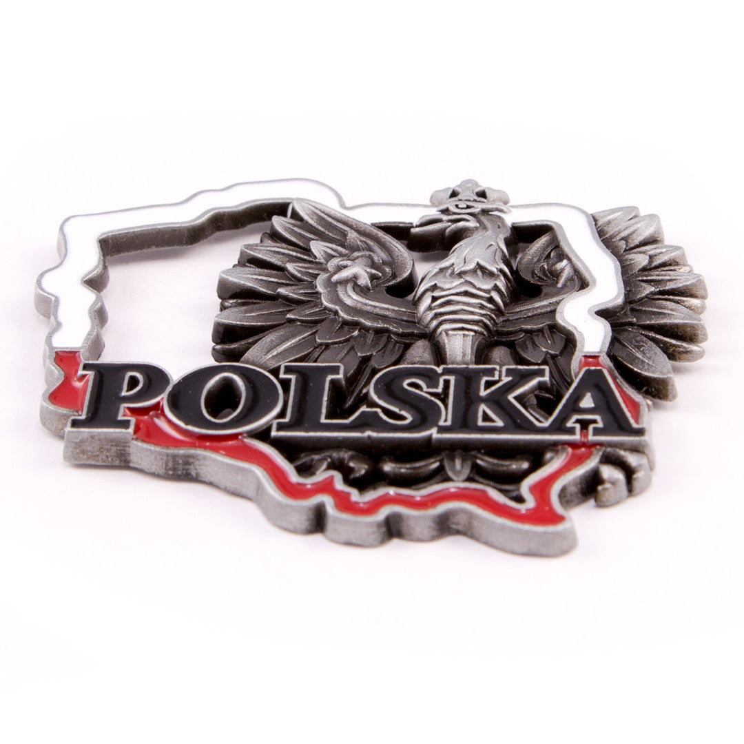 Poland's Contours & Eagle Metal Magnet