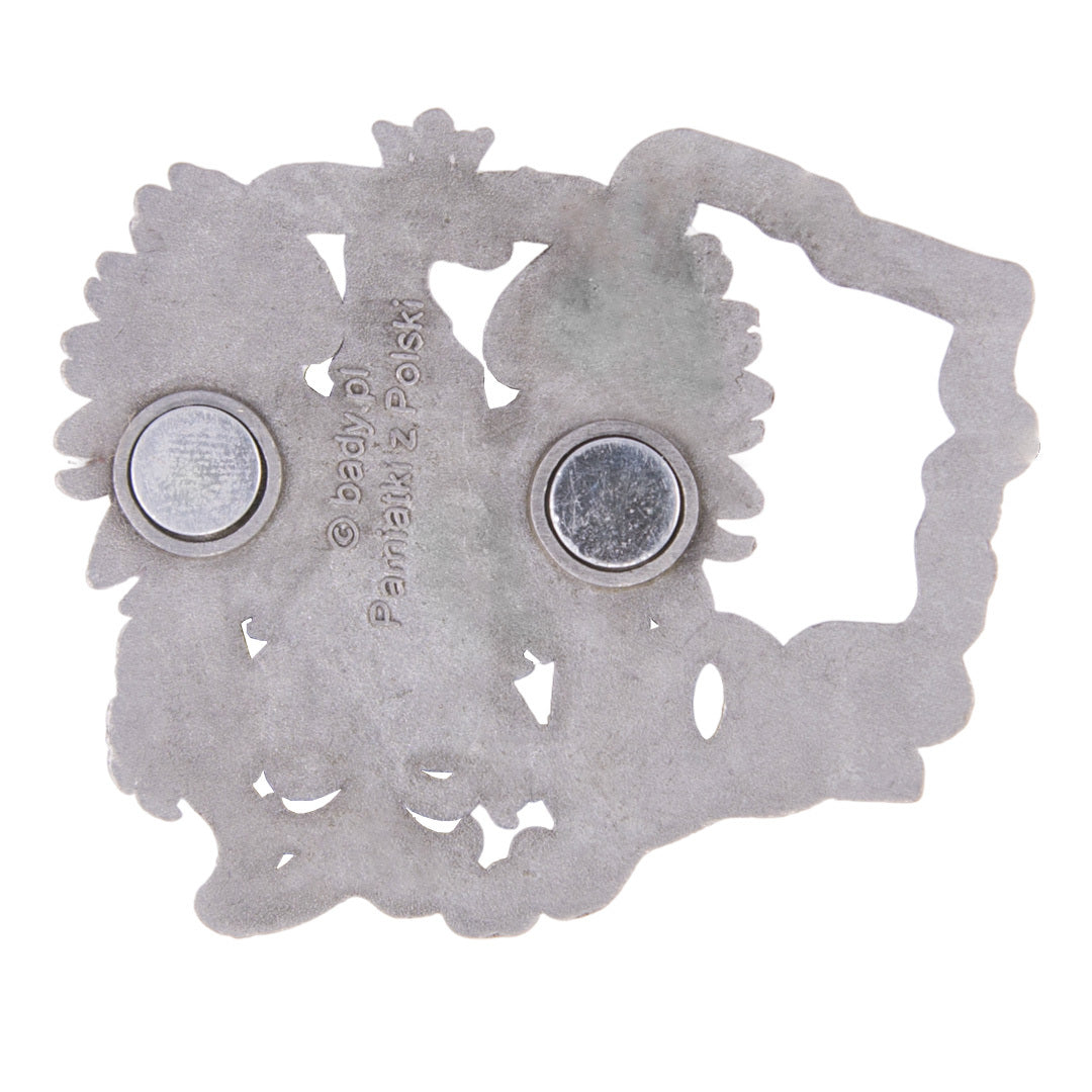 Poland's Contours & Eagle Metal Magnet
