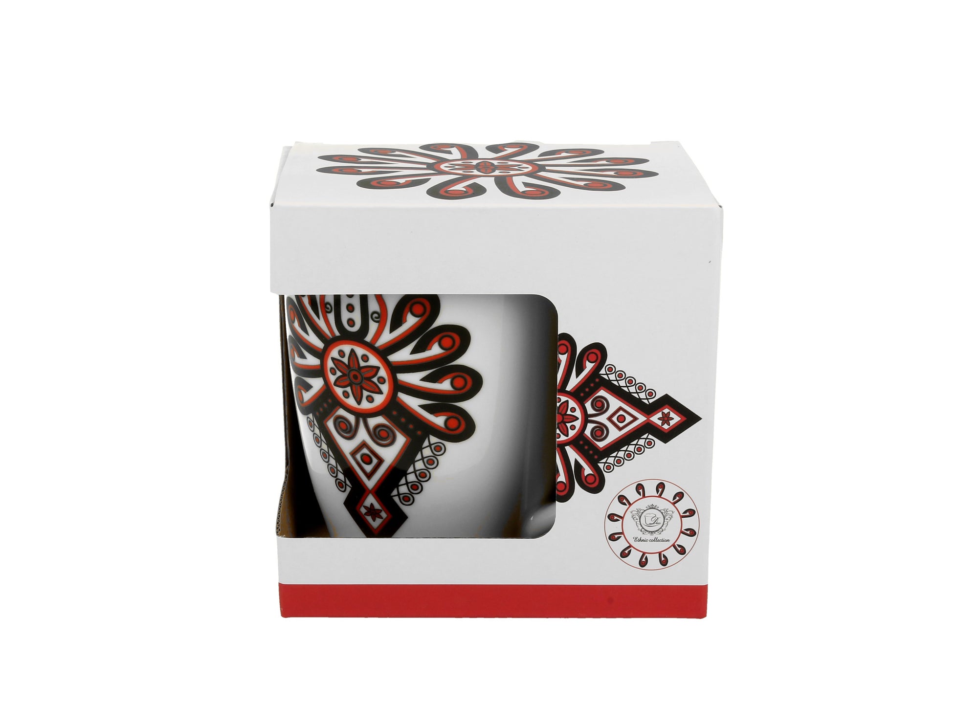 Polish Folk Art Porcelain Bullet Mug, 380ml - Goral Parzenica