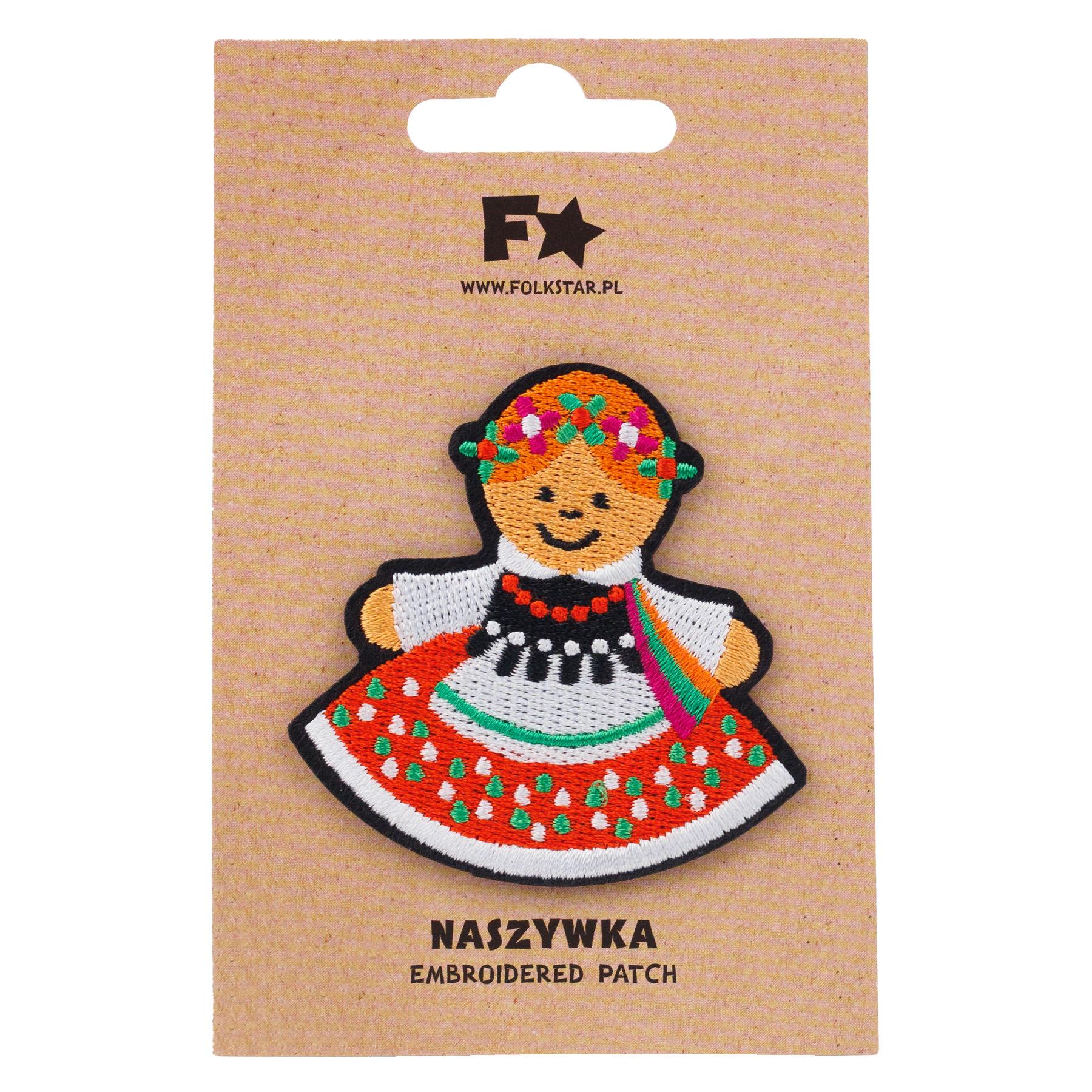 Polish Folk Art Krakow Female Iron on Patch (Krakowianka)