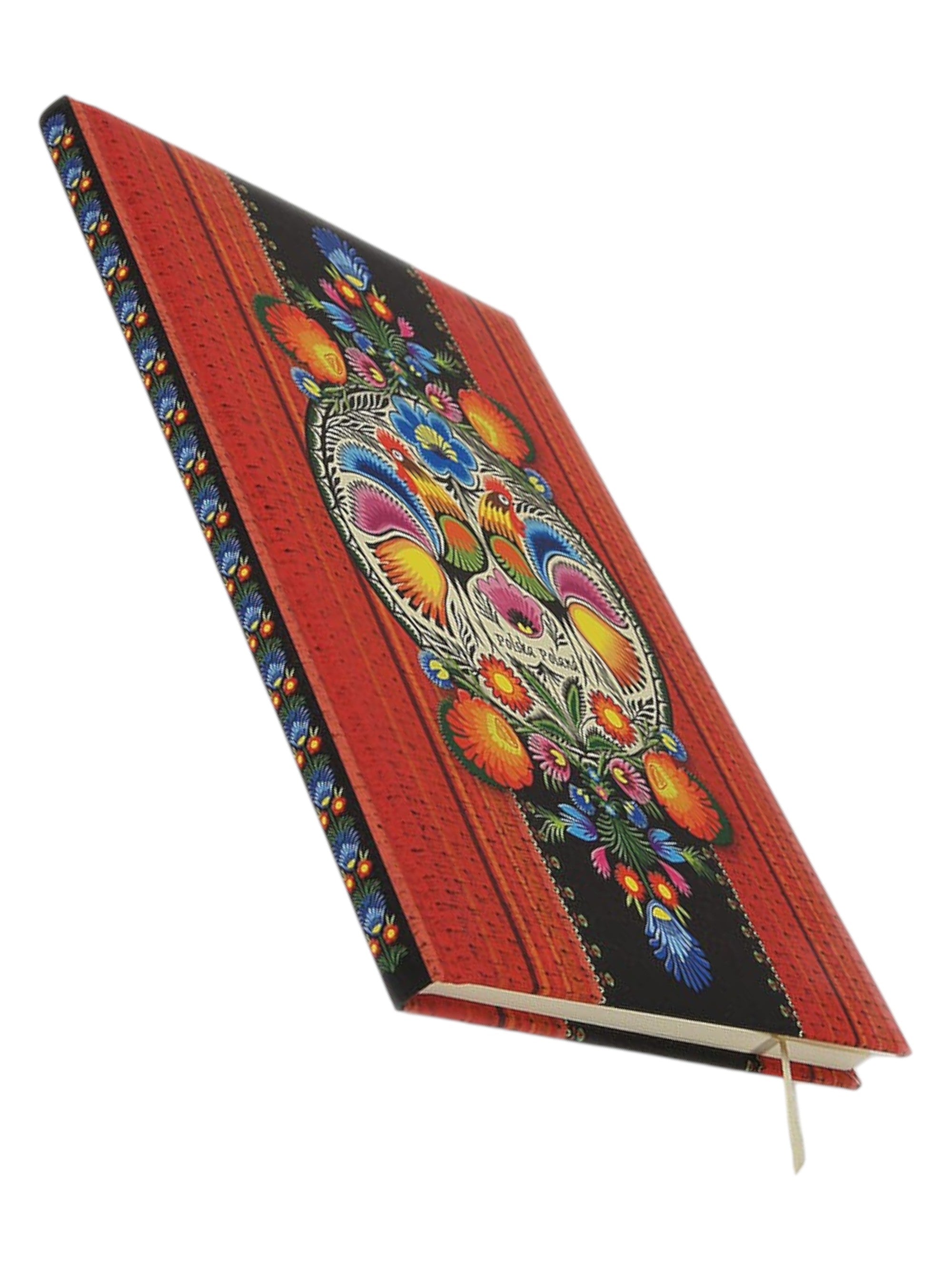 Polish Folk Art Large Hardcover Notebook, 5.5"x8"