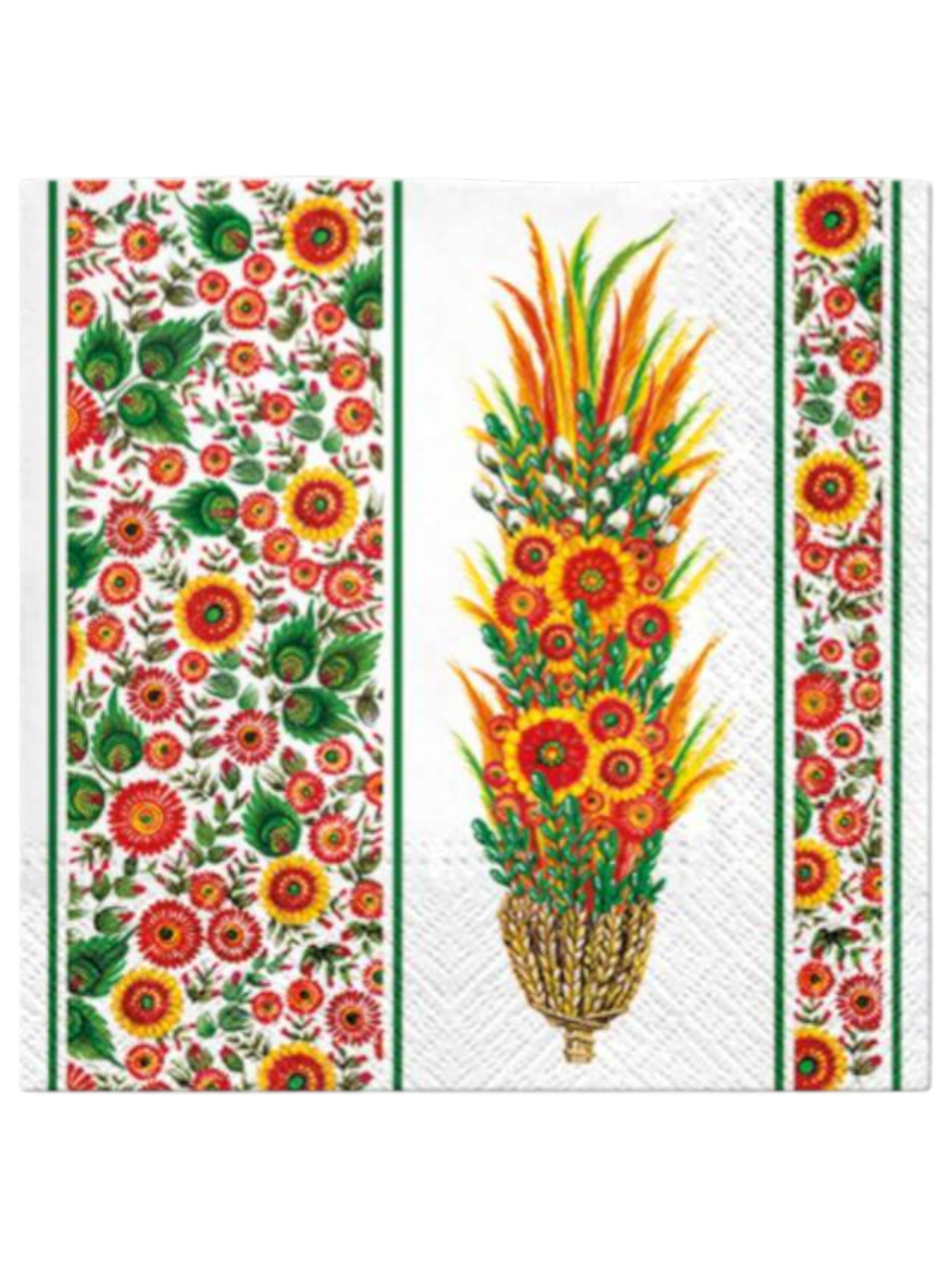 Polish Easter Straw Palm Luncheon Napkins, Set of 20