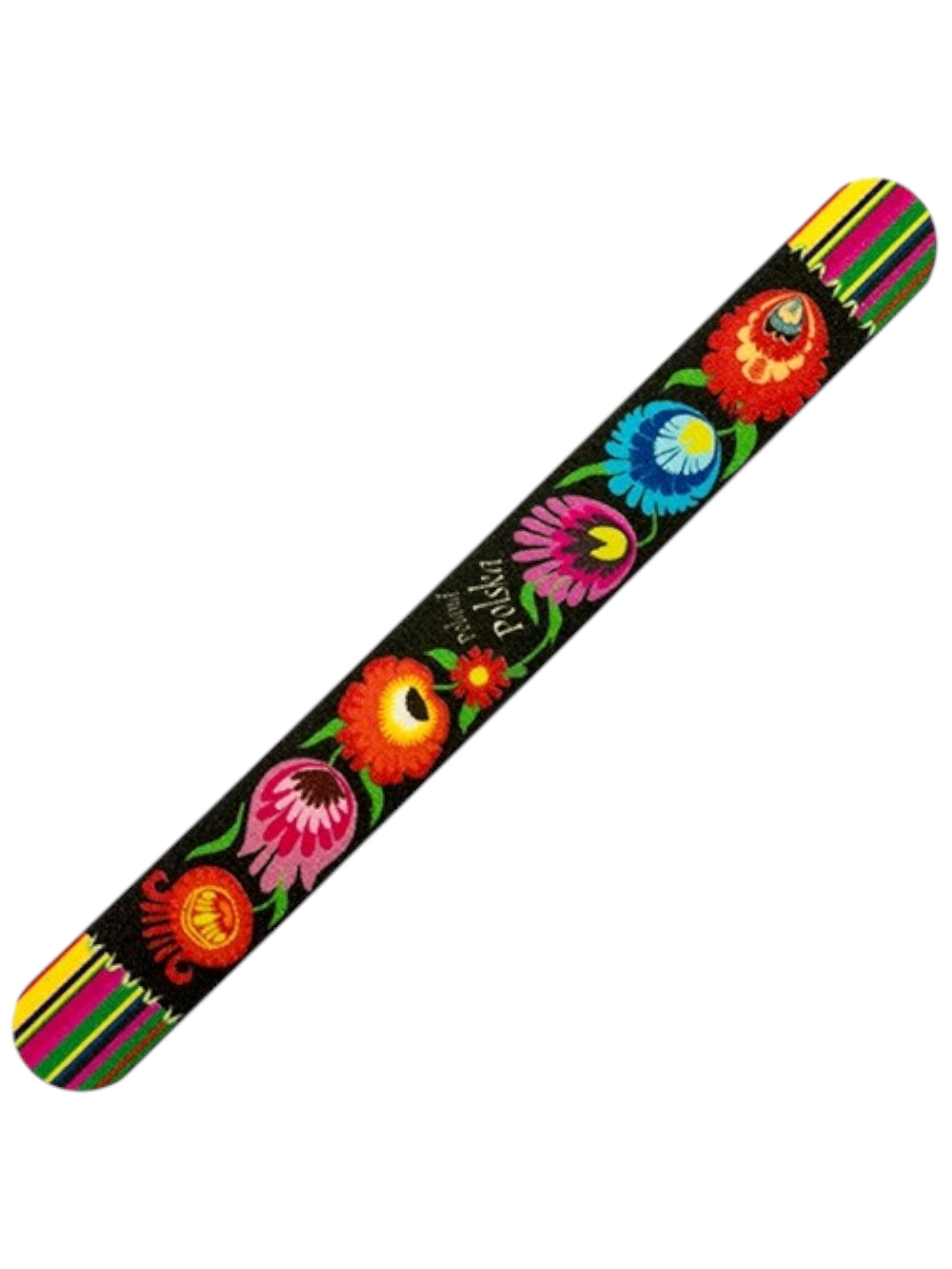 Polish Folk Art Emery Board Nail File (Black)