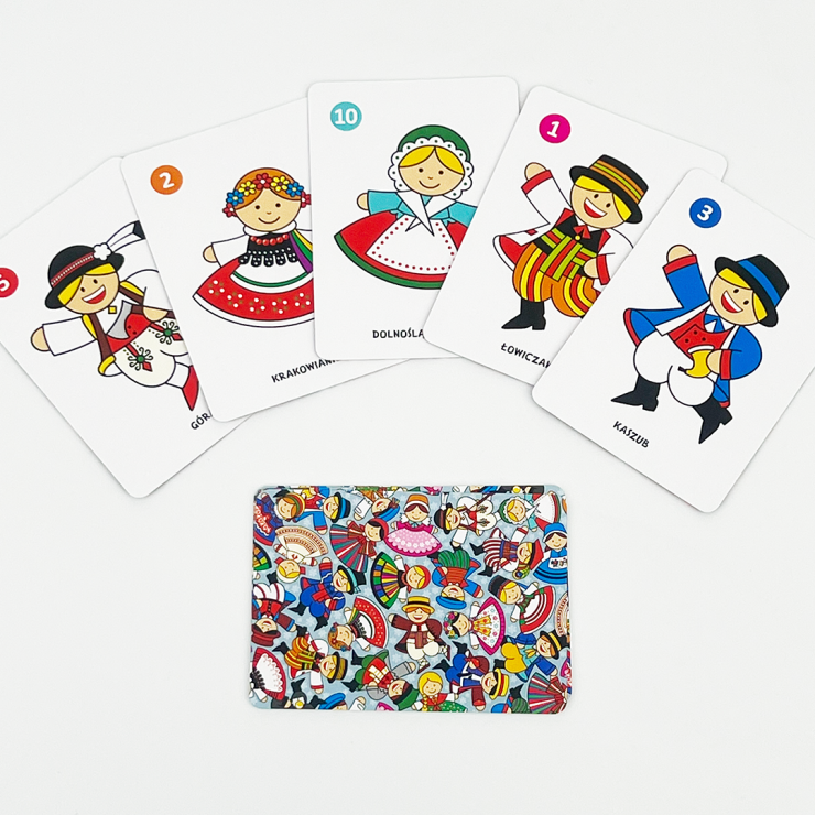 Polish Folk Art Card Game (PIOTRUS) with Polish Folk Costumes