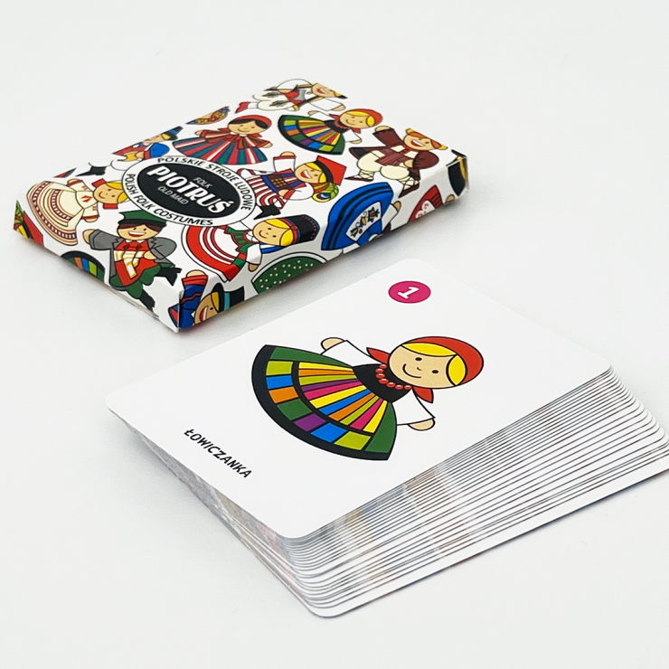 Polish Folk Art Card Game (PIOTRUS) with Polish Folk Costumes