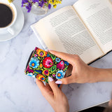 Women's Small Polish Folk Art Compact Bifold Pocket Wallet