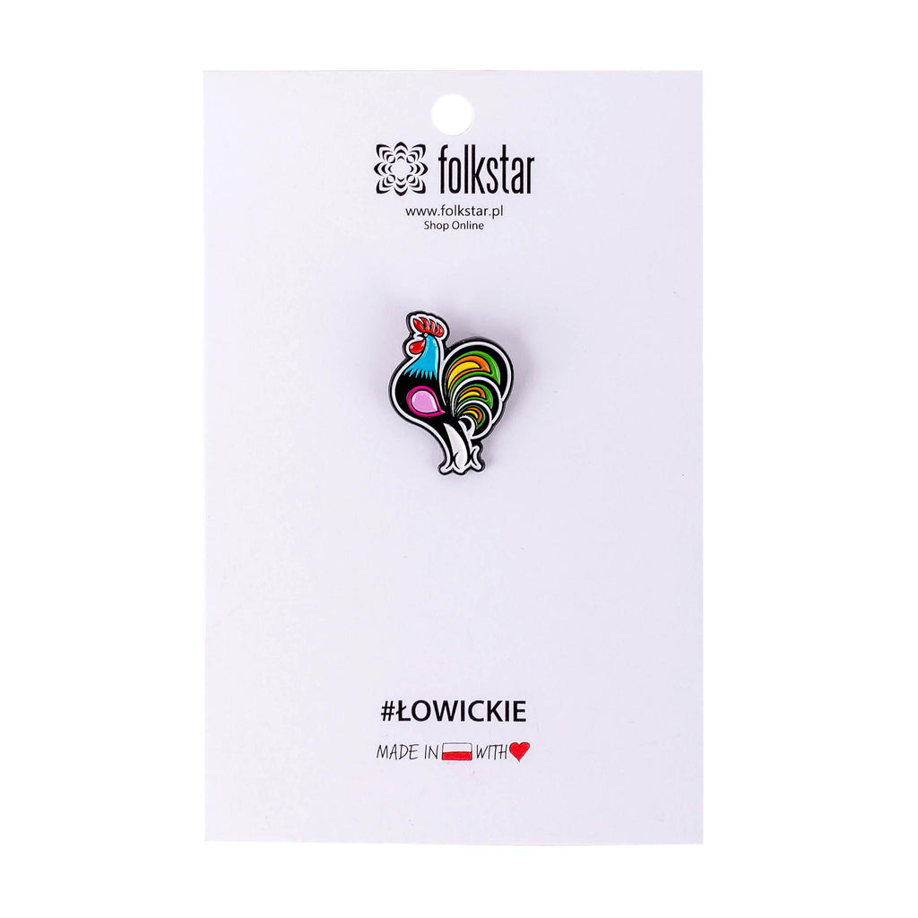 Polish Folk Art Lapel Pin (Rooster)