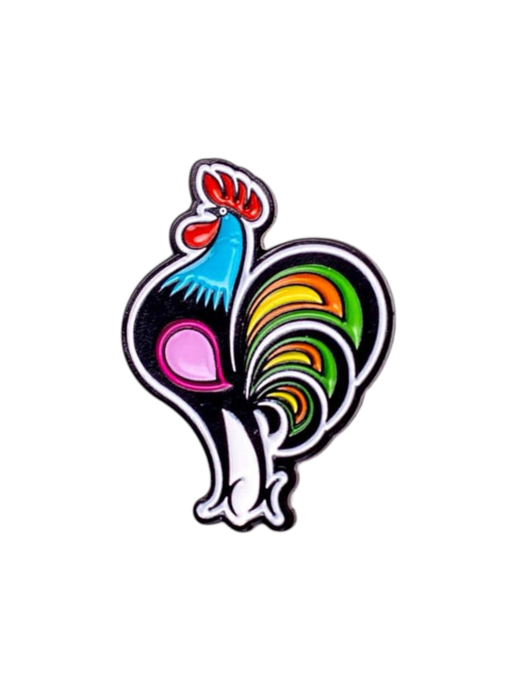 Polish Folk Art Lapel Pin (Rooster)