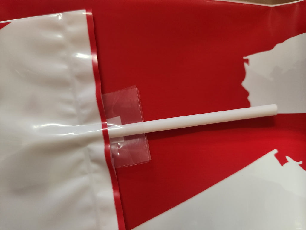 Set of 2 Polska White & Red Inflatable Cheering Sticks Fan Noisemaking