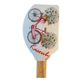Polish Folk Art Kashubian Non-Scratch Spatula with Wooden Handle