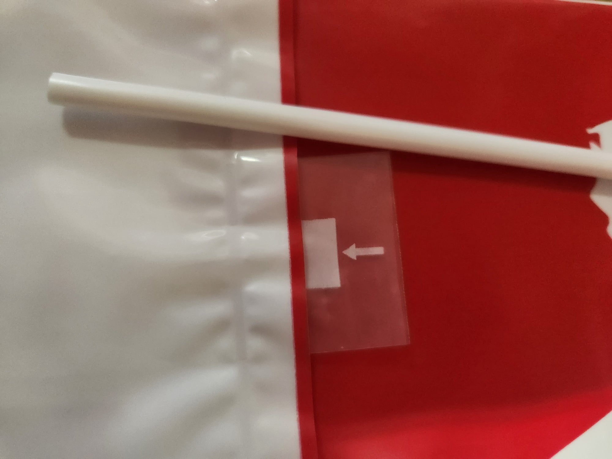 Set of 2 Polska White & Red Inflatable Cheering Sticks Fan Noisemaking
