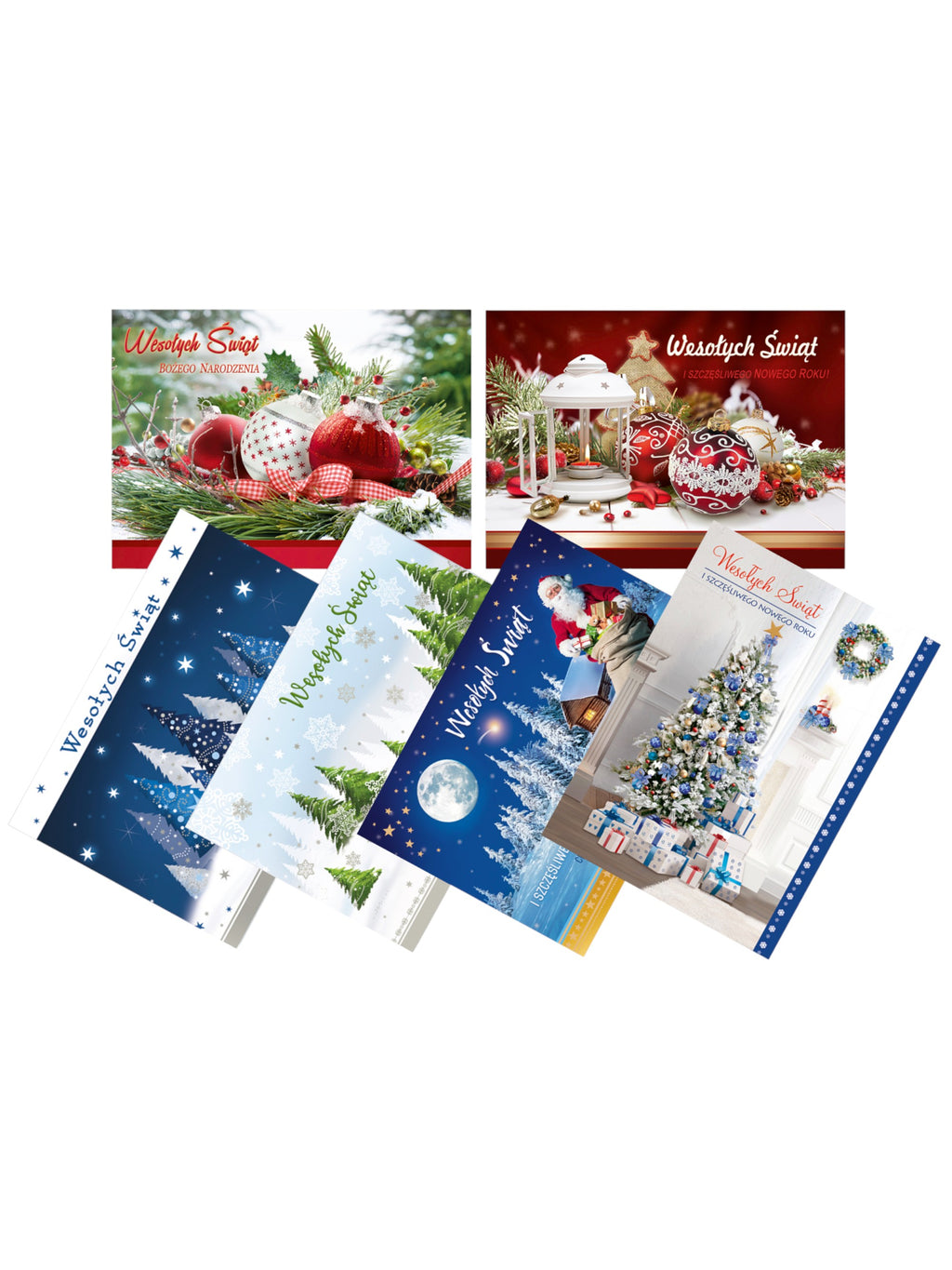 Traditional Polish Christmas Greeting Cards, Set of 6