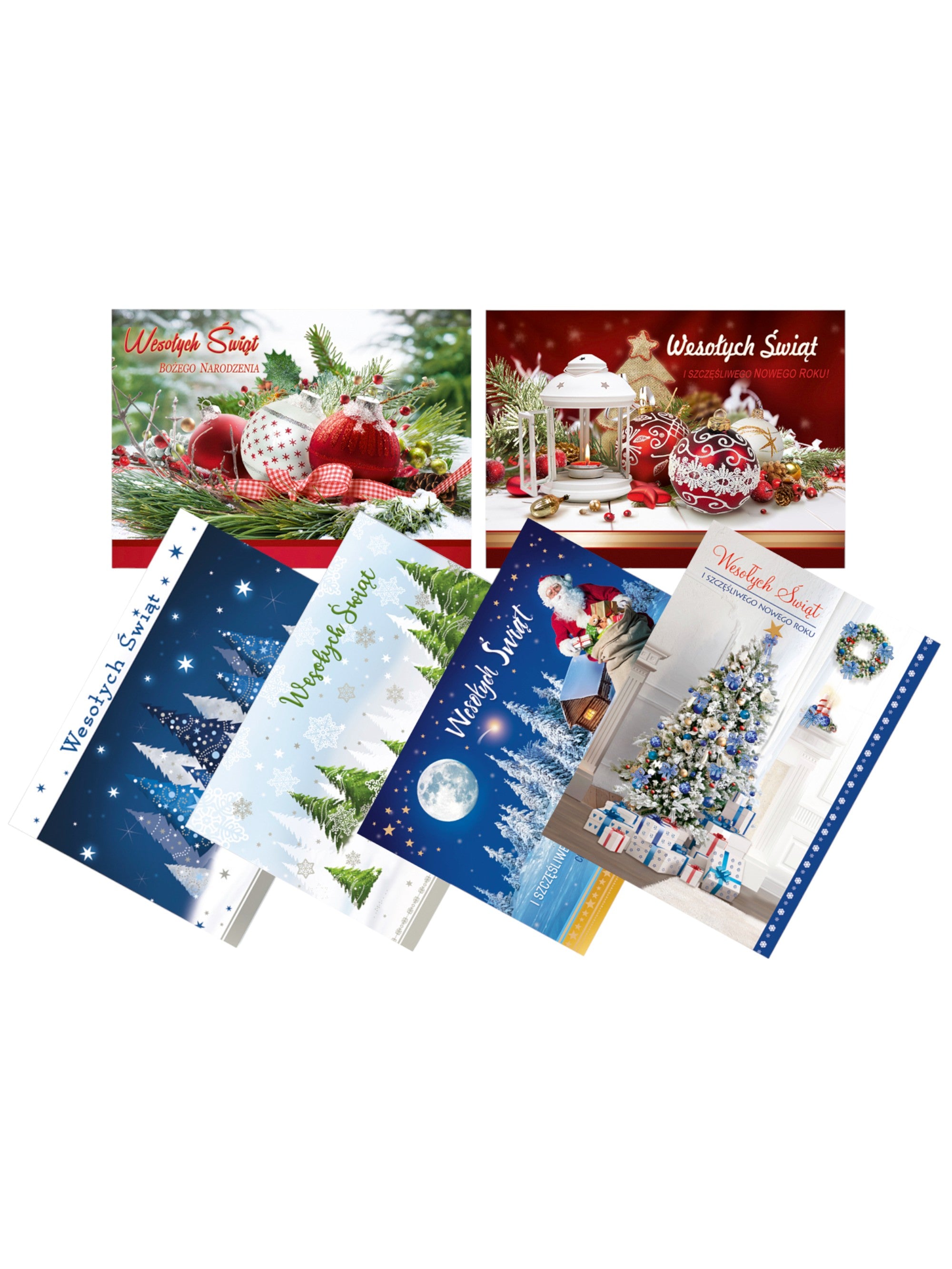 Traditional Polish Christmas Greeting Cards, Set of 6
