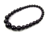 FolkFashion Wooden Bead Necklace and Bracelet Set - Black - Taste of Poland
 - 2