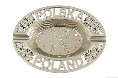 Polska - Poland Frosted Metal Eagle Ashtray - Taste of Poland
 - 1