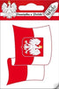 Sticker - White Eagle Shield on Flag