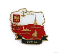 Polish Metal Magnet - Map of Poland - Taste of Poland
