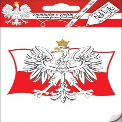 Sticker - Polish Eagle on Flag of Poland - Taste of Poland
