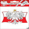 Sticker - Polish Eagle on Flag of Poland