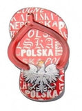 Polska Magnetic Clip - White Eagle Flip Flop Shoe - Taste of Poland
