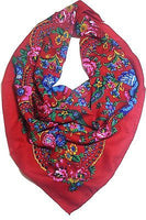 Traditional Polish Folk Head Scarf - Red - Taste of Poland
 - 1