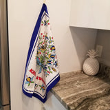 Polish Folk Art Kashubian Flowers Bukey Kitchen Towel