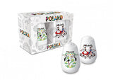 Polish Folk Art Salt & Pepper Shaker Set - Poland Storks & Krakowiaki - Taste of Poland
