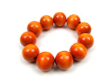 FolkFashion Wooden Bead Necklace and Bracelet Set - Orange - Taste of Poland
 - 3